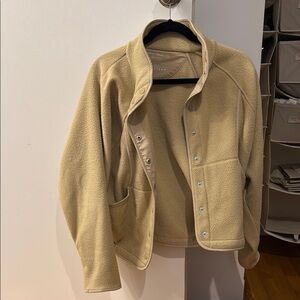 Outdoor Voices Tan Fleece Jacket